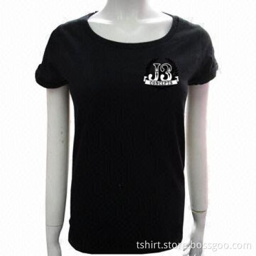 Ladies printed garment, summer tee shirt